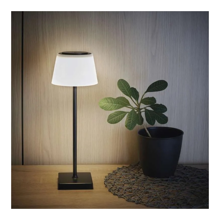 LED Himmennettävä rechargeable lamppu KATIE LED/4W/10V 1800mAh IP44 CRI 90 musta