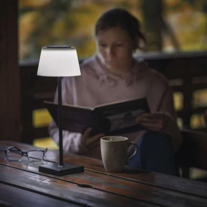 LED Himmennettävä rechargeable lamppu KATIE LED/4W/10V 1800mAh IP44 CRI 90 musta