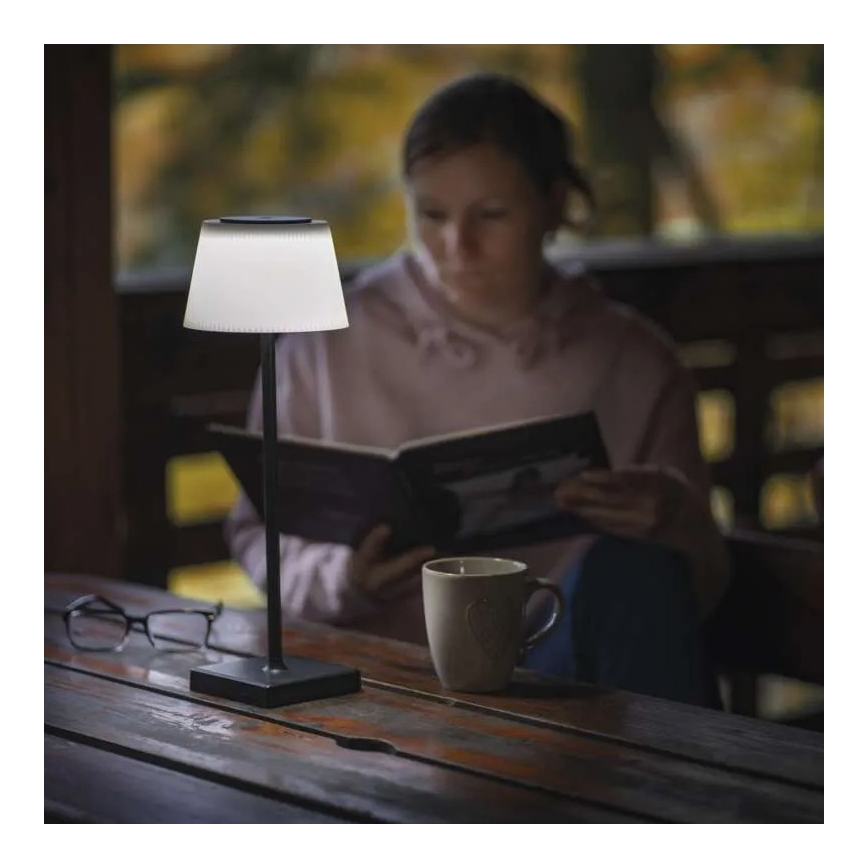 LED Himmennettävä rechargeable lamppu KATIE LED/4W/10V 1800mAh IP44 CRI 90 musta