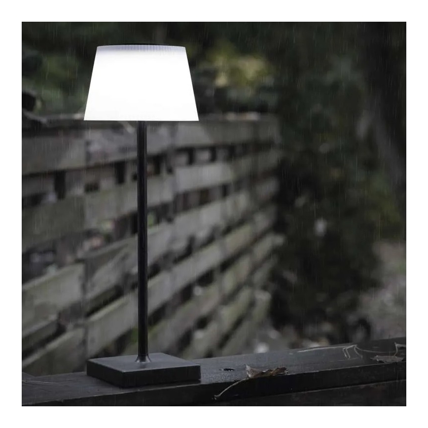 LED Himmennettävä rechargeable lamppu KATIE LED/4W/10V 1800mAh IP44 CRI 90 musta