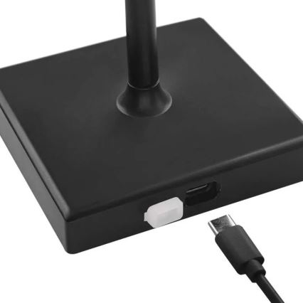 LED Himmennettävä rechargeable lamppu KATIE LED/4W/10V 1800mAh IP44 CRI 90 musta