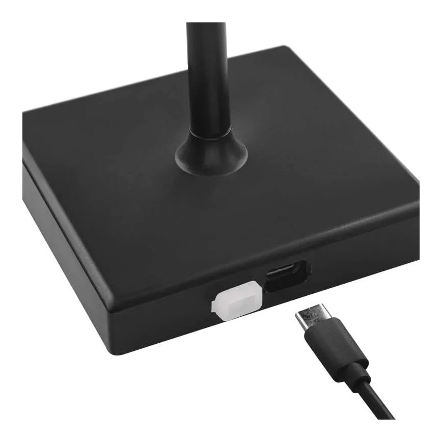 LED Himmennettävä rechargeable lamppu KATIE LED/4W/10V 1800mAh IP44 CRI 90 musta