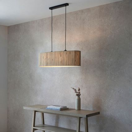 Endon 101692 - Kattokruunu johdossa LONGSHORE 2xE27/10W/230V beige