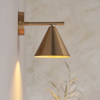 Endon 102893 - Seinäkohdevalo CAPE 1xE14/7W/230V messinki