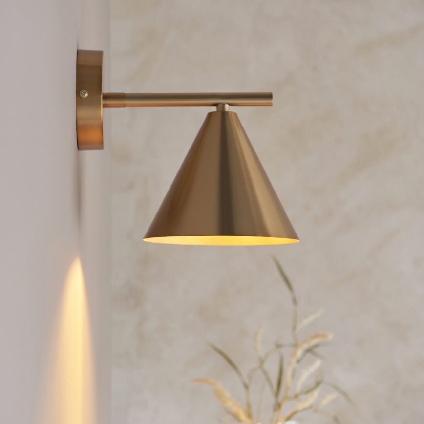 Endon 102893 - Seinäkohdevalo CAPE 1xE14/7W/230V messinki