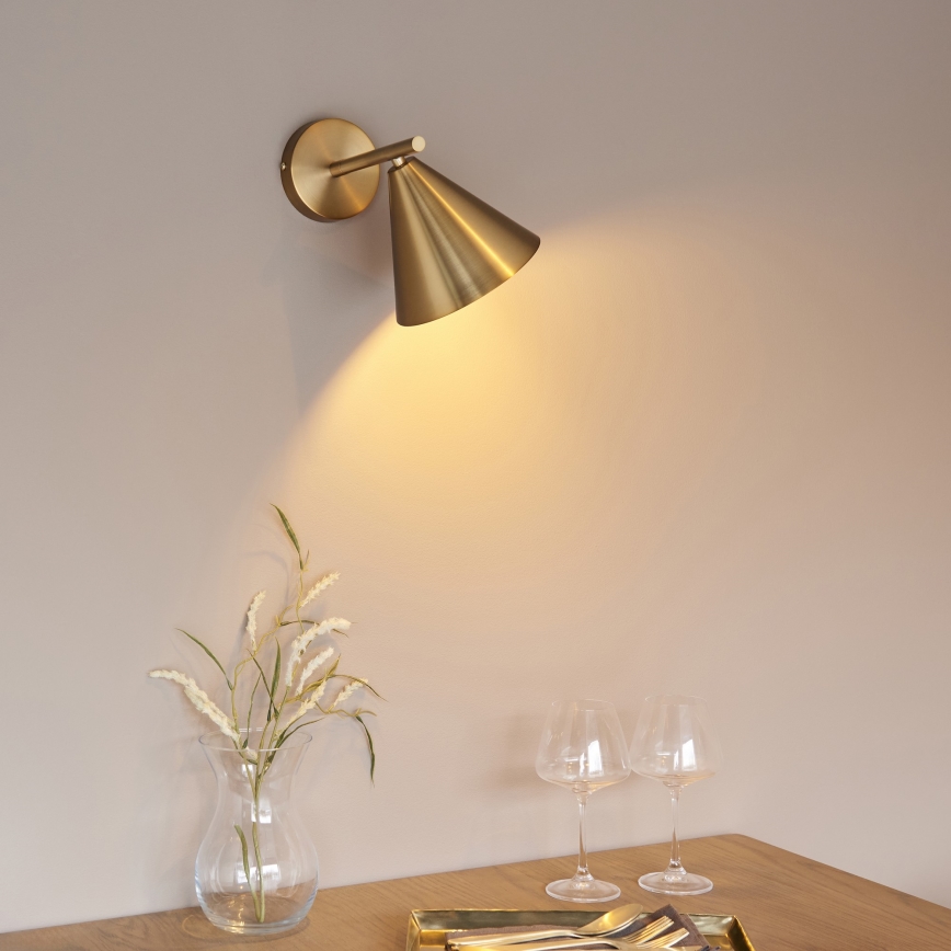 Endon 102893 - Seinäkohdevalo CAPE 1xE14/7W/230V messinki