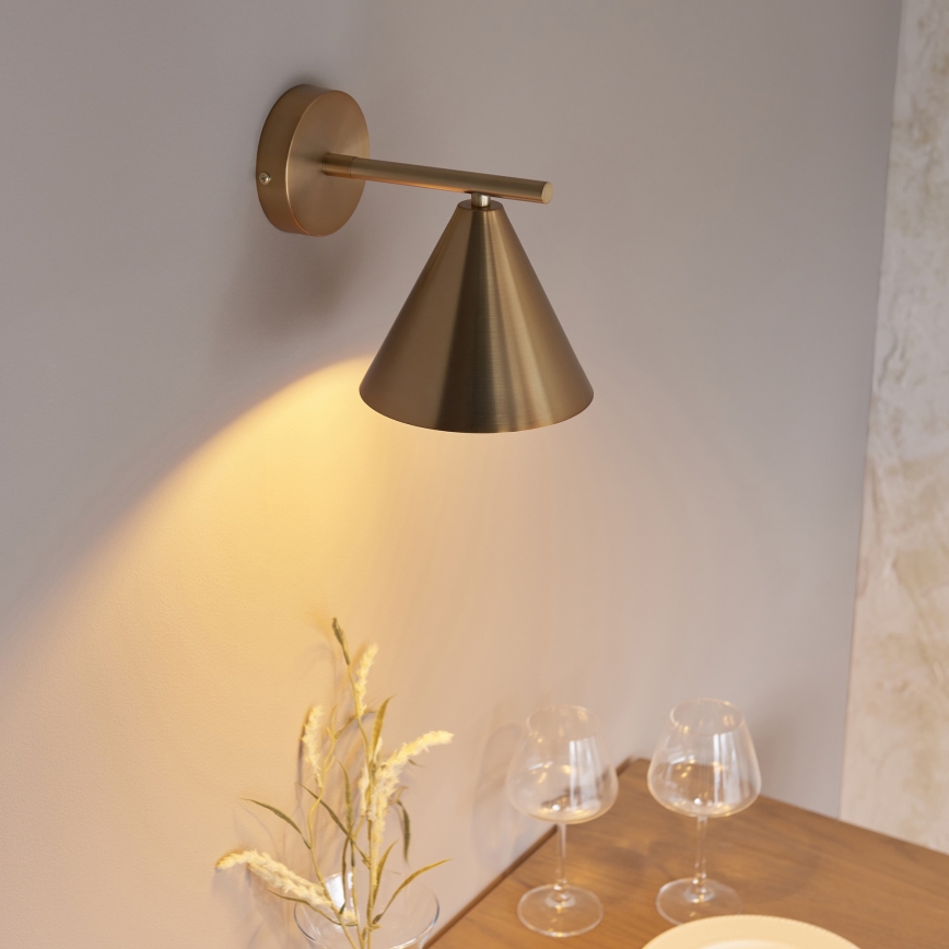 Endon 102893 - Seinäkohdevalo CAPE 1xE14/7W/230V messinki
