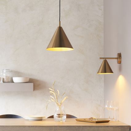 Endon 102893 - Seinäkohdevalo CAPE 1xE14/7W/230V messinki