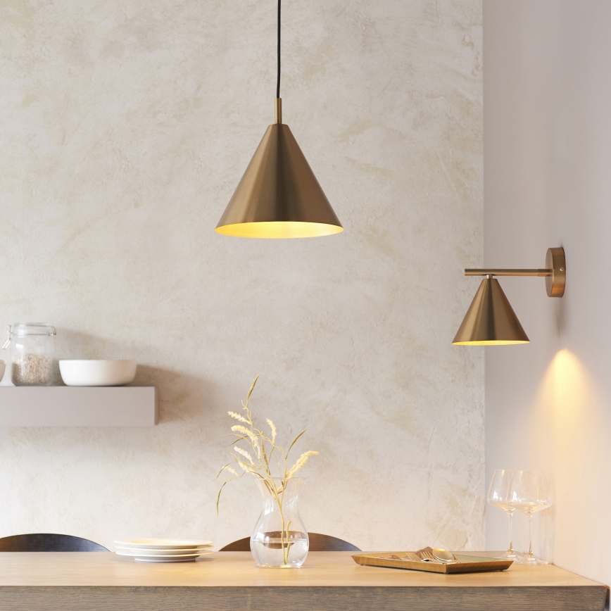 Endon 102893 - Seinäkohdevalo CAPE 1xE14/7W/230V messinki