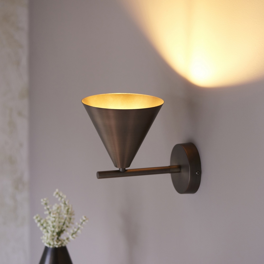 Endon 102894 - Seinäkohdevalo CAPE 1xE14/7W/230V pronssi