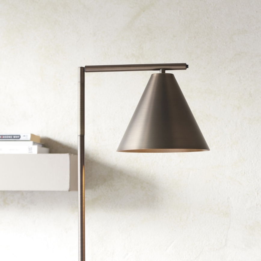Endon 102895 - Lattialamppu CAPE 1xE27/10W/230V pronssi
