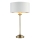 Endon 104054 - Pöytävalaisin HIGHCLERE 1xE14/7W/230V valkoinen/messinki halkaisija 25 cm