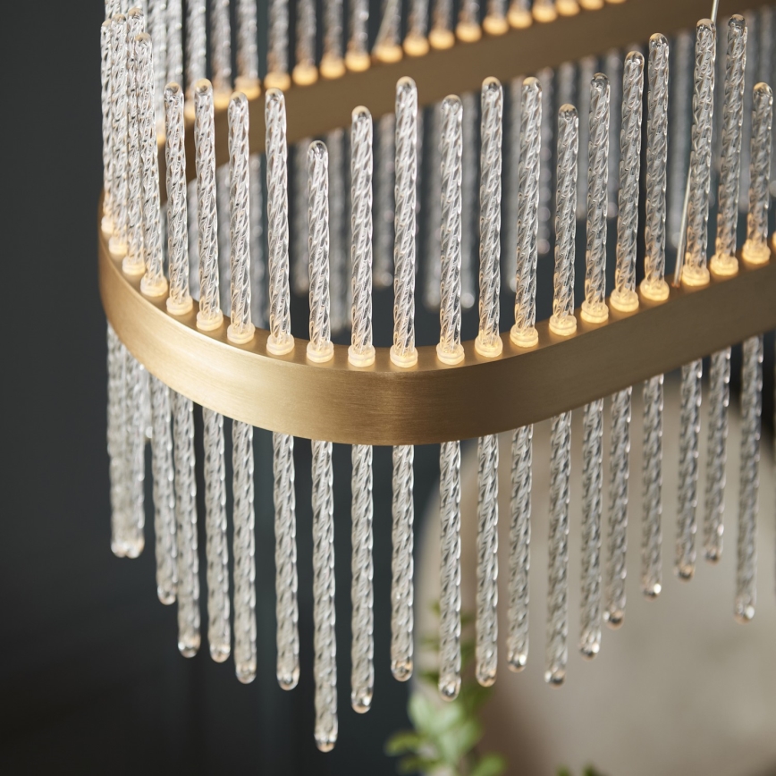 Endon 104082 - LED himmennettävä riippuvalaisin kaapelilla ADRIEL LED/47W/230V 3000K kultainen/kirkas