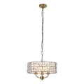 Endon 106243 - Kattokruunu ketjulla CLIFTON 3xE14/6W/230V halkaisija 38,5 cm messinki/kirkas
