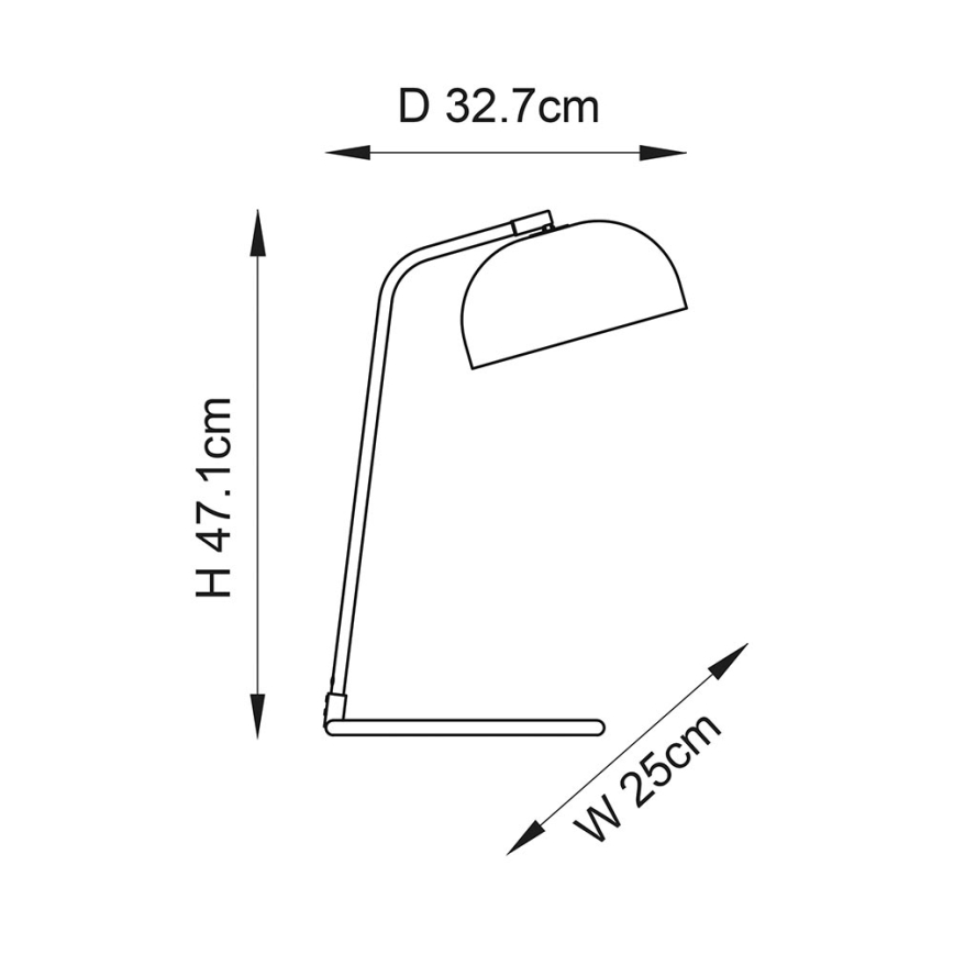 Endon 106336 - Pöytälamppu BRAIR 1xE14/7W/230V musta