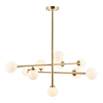 Endon 106754 - OTIS varrellinen kattokruunu 10xG9/5W/230V, kultainen