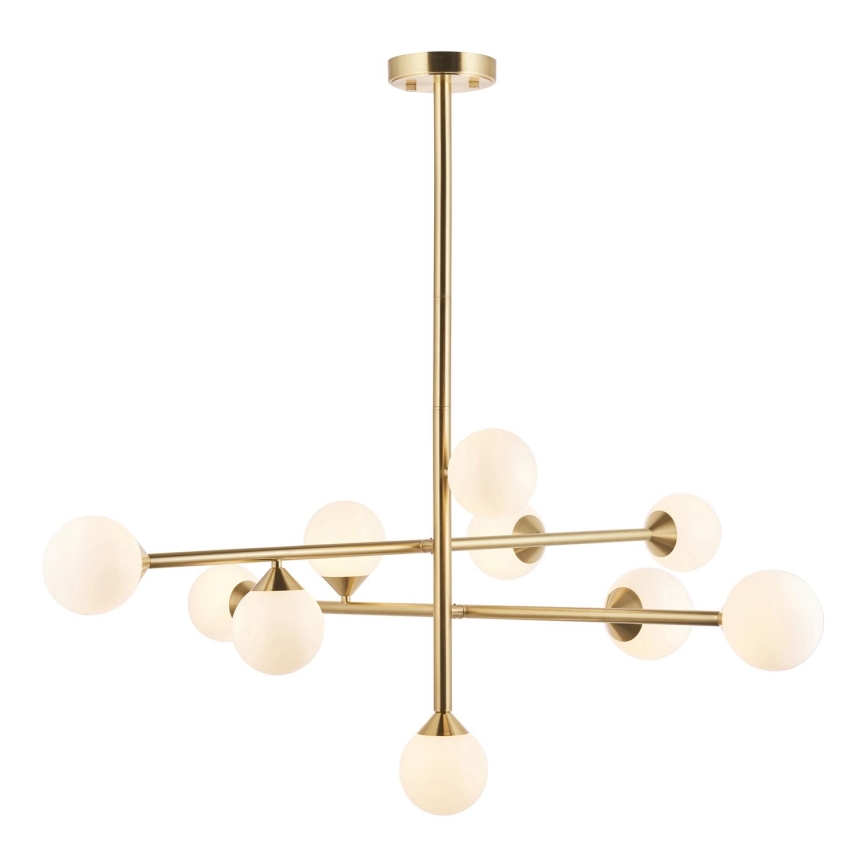 Endon 106754 - OTIS varrellinen kattokruunu 10xG9/5W/230V, kultainen