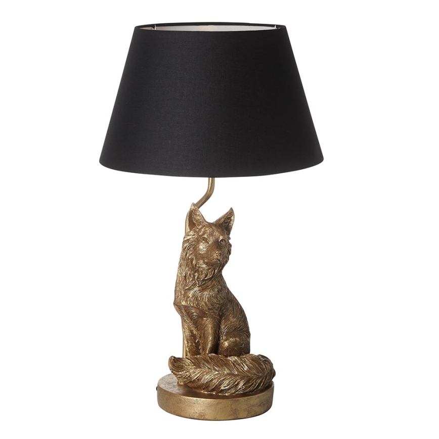 Endon 106796 - Pöytävalaisin FOX 1xE14/6W/230V musta/messinki
