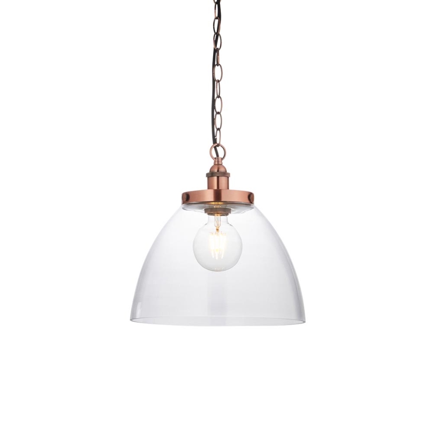 Endon 106895 - HANSEN riippuvalaisin ketjulla 1xE27/10W/230V kuparinvärinen