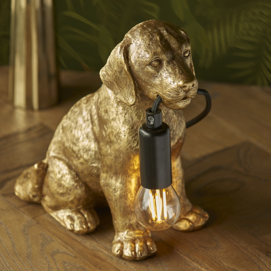 Endon 107364 - Pöytävalaisin PUPPY 1xE14/7W/230V kulta