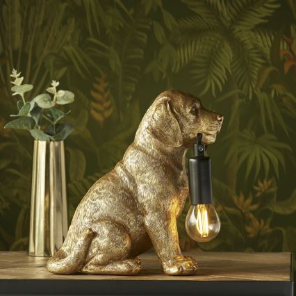 Endon 107364 - Pöytävalaisin PUPPY 1xE14/7W/230V kulta