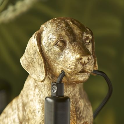 Endon 107364 - Pöytävalaisin PUPPY 1xE14/7W/230V kulta