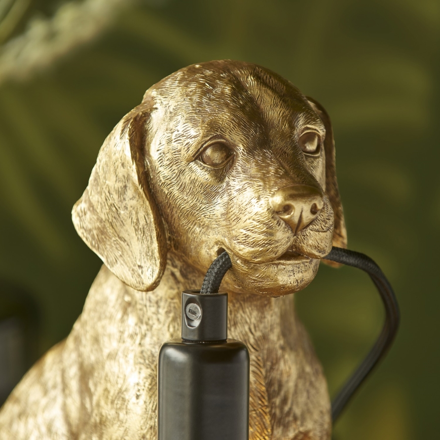 Endon 107364 - Pöytävalaisin PUPPY 1xE14/7W/230V kulta