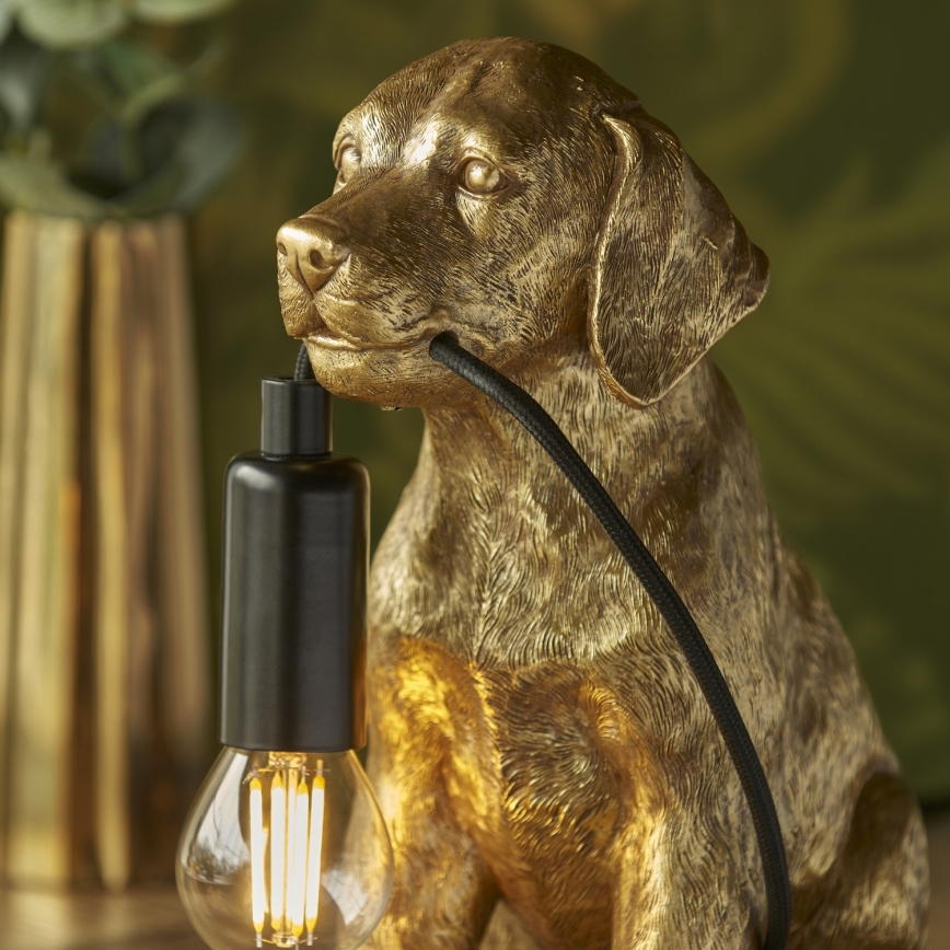 Endon 107364 - Pöytävalaisin PUPPY 1xE14/7W/230V kulta
