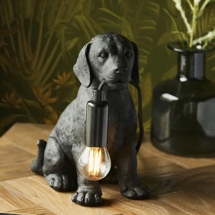 Endon 107365 - Pöytävalaisin PUPPY 1xE14/7W/230V musta