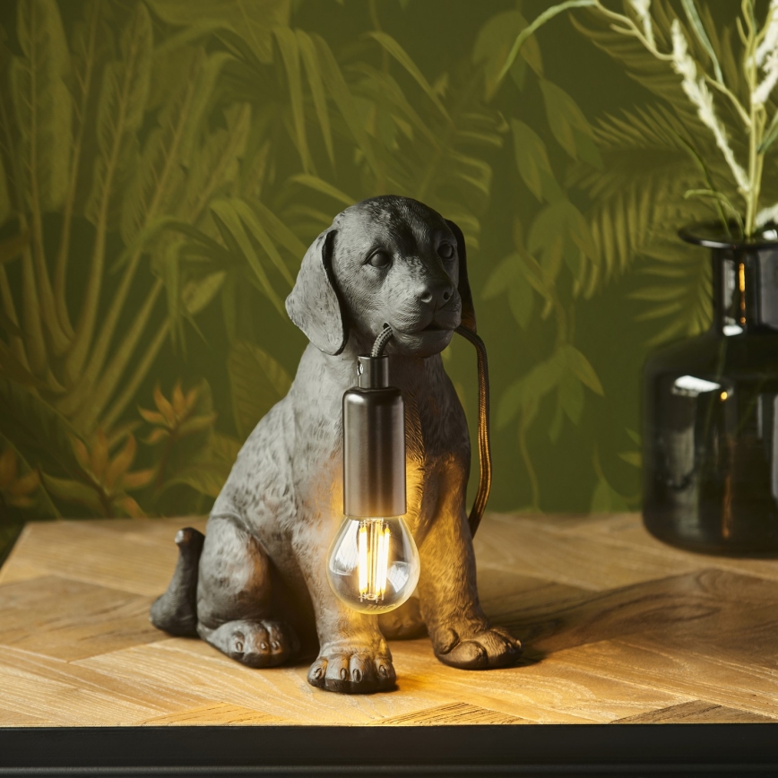 Endon 107365 - Pöytävalaisin PUPPY 1xE14/7W/230V musta