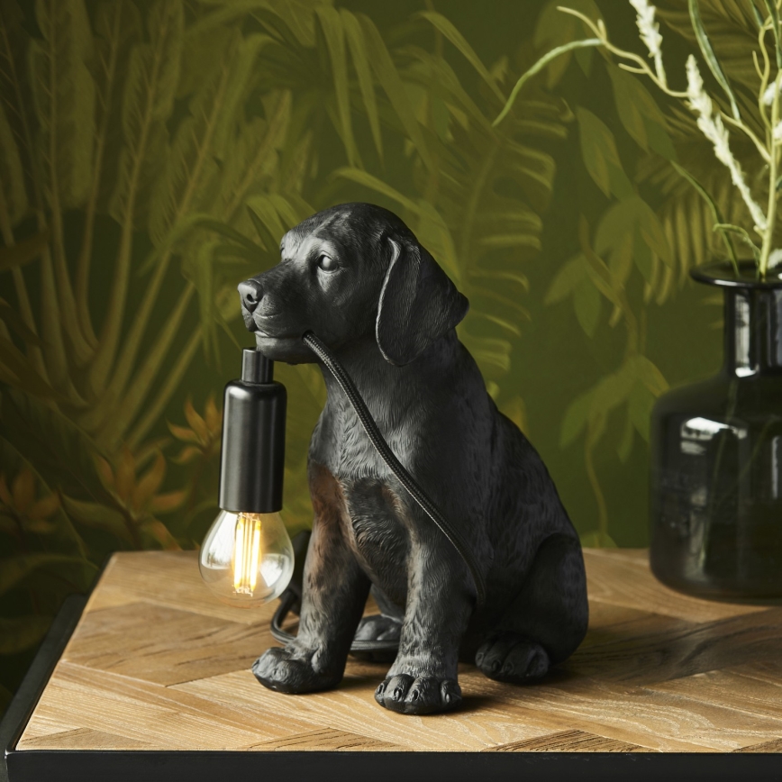 Endon 107365 - Pöytävalaisin PUPPY 1xE14/7W/230V musta