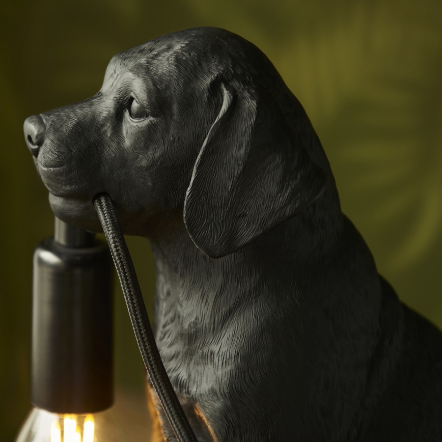 Endon 107365 - Pöytävalaisin PUPPY 1xE14/7W/230V musta