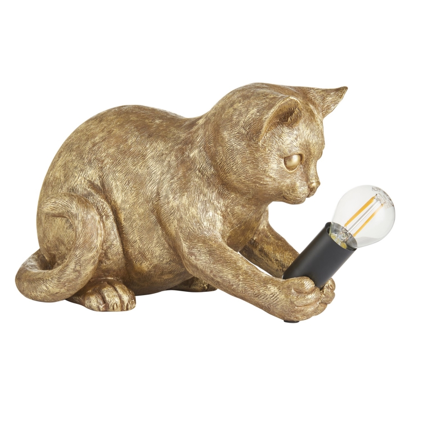 Endon 107389 - Pöytävalaisin KITTEN 1xE14/7W/230V kulta