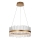 Endon 107671 - Himmennettävä LED-kattokruunu johdossa ADRIEL LED/41W/230V 3000K halkaisija 51 cm kulta/läpinäkyvä