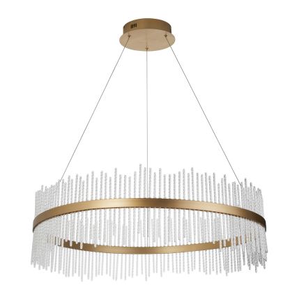 Endon 107672 - ADRIEL himmennettävä LED-riippuvalaisin vaijerilla LED/83W/230V 3000K, halkaisija 89 cm, kultainen/kirkas