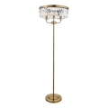 Endon 110644 - Lattialamppu CHESTERFIELD 3xE14/6W/230V messinki