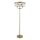 Endon 110644 - Lattialamppu CHESTERFIELD 3xE14/6W/230V messinki