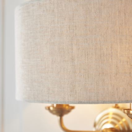 Endon 110726 - Seinävalaisin HIGHCLERE 2xE14/40W/230V beige/messinki