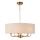Endon 110727 - HIGHCLERE-kattokruunu ketjulla 8xE14/40W/230V beige/messinki, halkaisija 70 cm