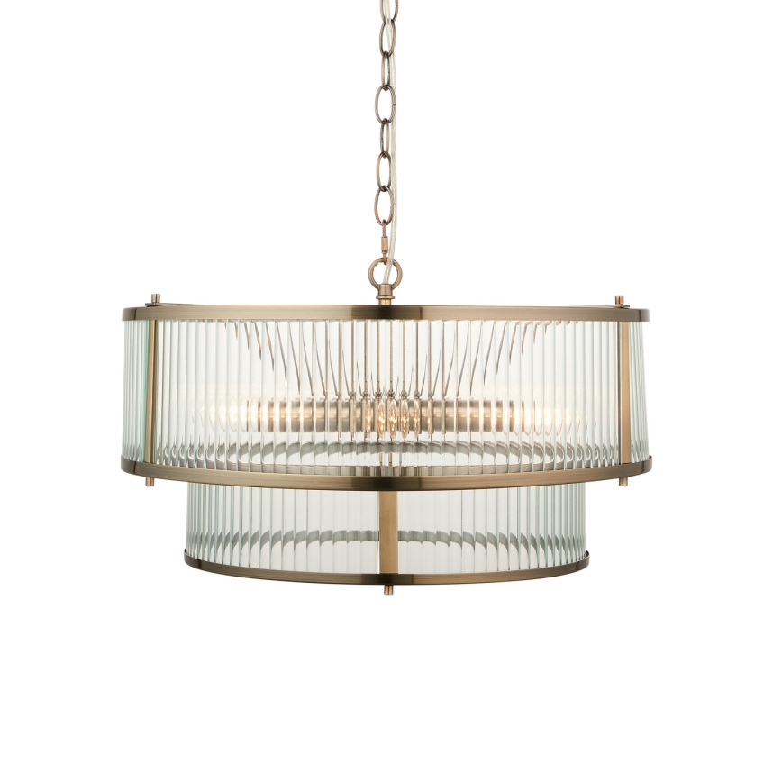 Endon 110944 - RIDGETON-riippuvalaisin ketjulla 5xE14/6W/230V, messinki