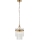 Endon 112572 - Ketjuun ripustettava kattokruunu MARIETTA 1xE27/10W/230V messinki/kirkas