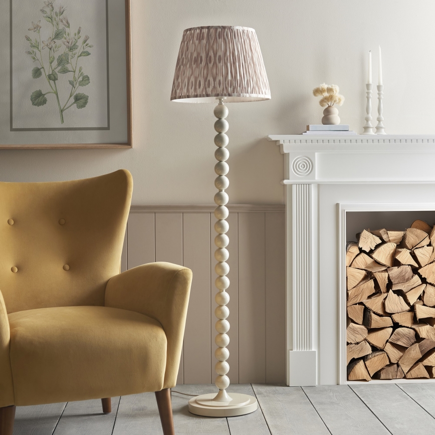 Endon 114632 - Lattialamppu HIGGLEDY 1xE27/10W/230V beige