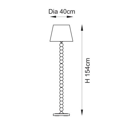 Endon 114667 - Lattialamppu HIGGLEDY 1xE27/10W/230V vaaleanpunainen