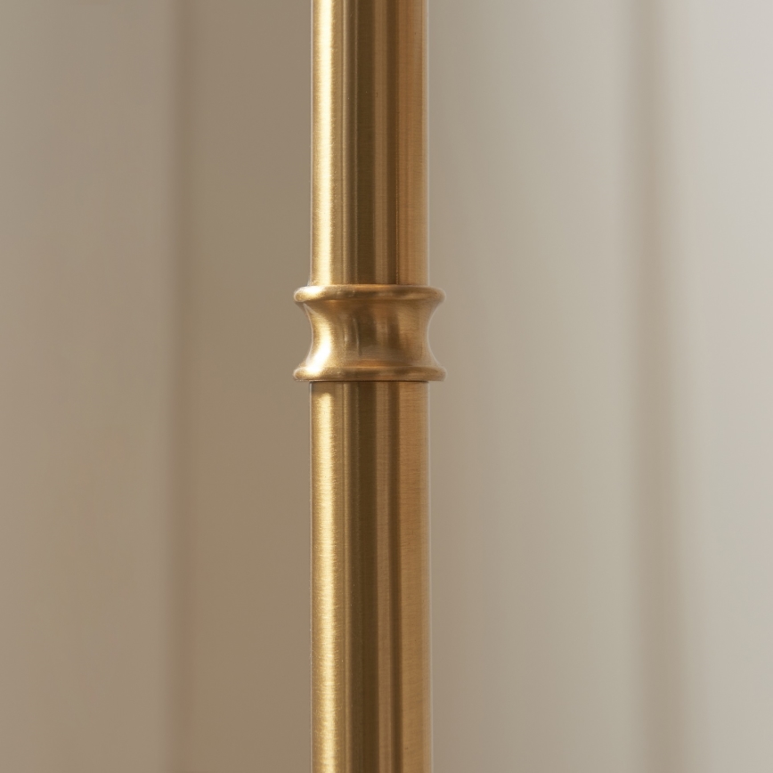 Endon 114778 - BURLEY LED himmennettävä ladattava lattiavalaisin LED/1,5W/5V 3600 mAh messinki/sininen