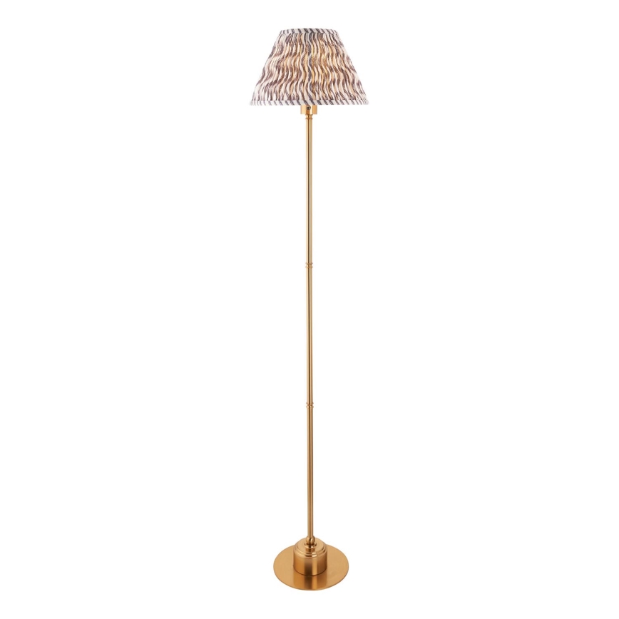 Endon 114785 - LED Himmennettävä ladattava lattiavalaisin BURLEY LED/1,5W/5V messinki/harmaa