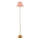 Endon 114786 - LED Himmennettävä ladattava lattiavalaisin BURLEY LED/1,5W/5V 3600 mAh messinki/vaaleanpunainen