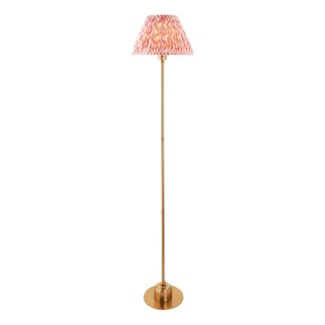 Endon 114786 - LED Himmennettävä ladattava lattiavalaisin BURLEY LED/1,5W/5V messinki/vaaleanpunainen