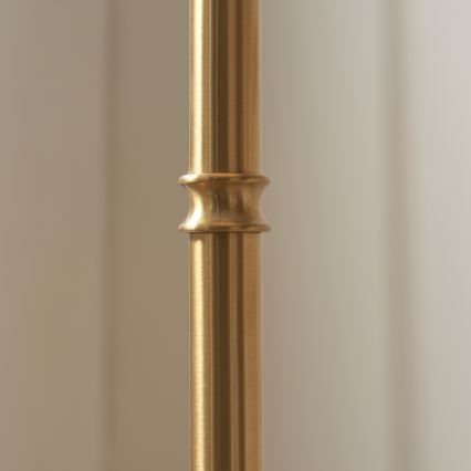 Endon 114786 - LED Himmennettävä ladattava lattiavalaisin BURLEY LED/1,5W/5V messinki/vaaleanpunainen