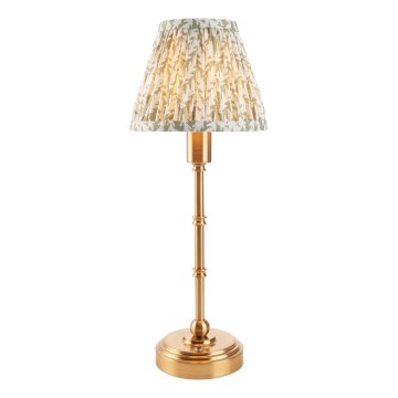 Endon 114800 - LED Himmennettävä ja ladattava pöytälamppu BURLEY LED/1,5W/5V messinki/vihreä