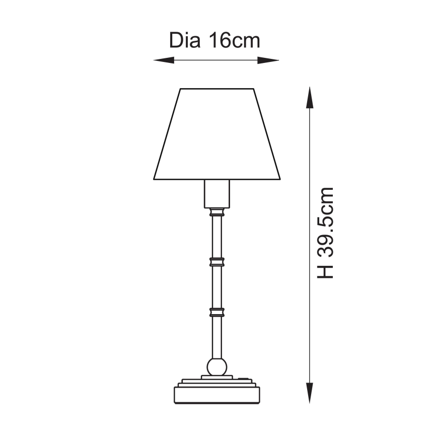 Endon 114804 - LED Himmennettävä ja ladattava pöytälamppu BURLEY LED/1,5W/5V messinki/vaaleanpunainen
